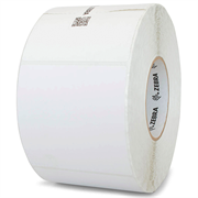 Etiqueta Papel Zebra 4"x4" TT Recubierto Adhesivo Permanente Núcleo de 3" 1500/Caja con 4pzs de Rollo